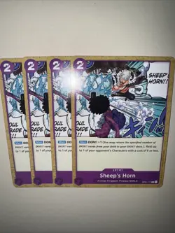 Op01-117 Sheep’s Horn X4 Playset One Piece Card Game English TCG - Image 5