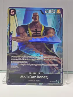 Bandai One Piece CCG Mr.1 (Daz.Bonez) OP14-090 Foil Character Card 6000 HP - Image 1