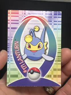 Pokemon Topps Johto League Champions Lanturn #171 Sticker Card 19 of 62 - Image 1
