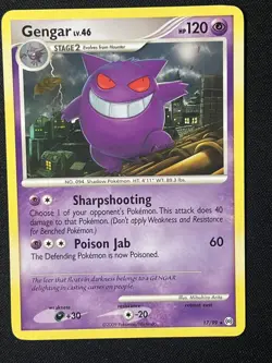 Gengar 17/99 Arceus Pokemon Card Regular Rare Excellent Lightly Played LP - Image 1