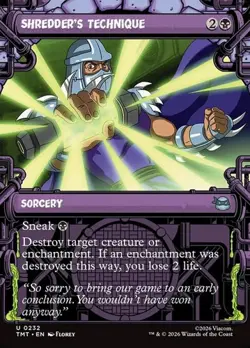1x Shredder's Technique - Showcase NM Eng MTG - MTG TMNT - Image 1