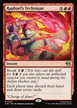1x Raphael's Technique NM Eng MTG - MTG TMNT - Image 1