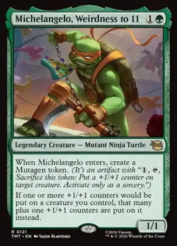 1x Michelangelo, Weirdness to 11 NM Eng MTG - MTG TMNT - Image 1