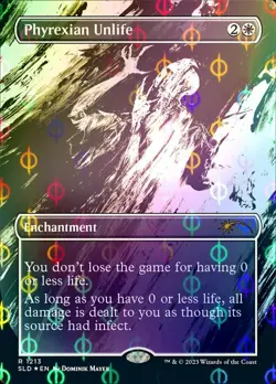 Mint/Near-Mint, English - 1 x MTG Phyrexian Unlife - 1213 - Step-and-Compleat Fo - Image 1