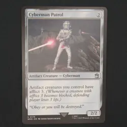 Cyberman Patrol MTG Dr. Who Uncommon 174 NM - Image 1