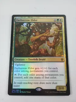 Magic the Gathering Faeburrow Elder (190/533) Throne of Eldraine FOIL MTG NM - Image 1