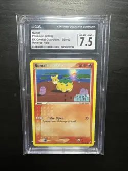 🔥Pokemon Numel EX Crystal Guardians Reverse Rev Holo Foil #59 CGC 7.5🔥 - Image 1