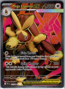 Mega Lopunny ex 115/094 ME02: Phantasmal Flames - Pokemon Card - NM - Image 1