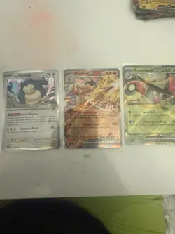Pokemon Hop's Snorlax Blaziken EX Amoonguss EX Holo Card Lot Fire Grass Types - Image 1