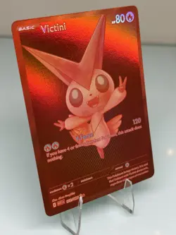 Pokemon TCG Victini EX White Flare Black Bolt 172/086 English Full Art Red Holo - Image 2