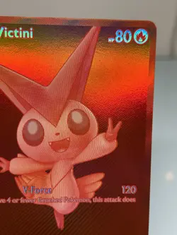 Pokemon TCG Victini EX White Flare Black Bolt 172/086 English Full Art Red Holo - Image 4