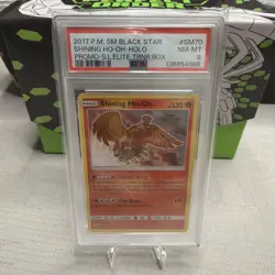 2017 Pokemon Shinning Ho-Oh SM70 Holo Promo PSA 8 Shinning Legends - Image 1