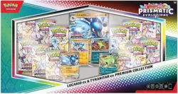 Pokemon TCG Scarlet & Violet Prismatic Evolutions Lucario ex & Tyranitar ex Prem - Image 1