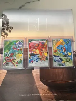 Kanto Starter Set Pokemon First Partner Illustration Collection Series 1 Promo - Image 1