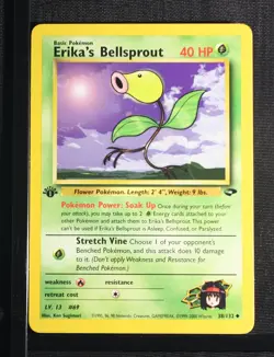 PSA 9 MINT 2000 Pokemon Gym Challenge #38 Erika's Bellsprout 1st Edition !!! - Image 3