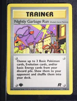PSA 9 MINT 2000 Pokemon Team Rocket #77 Nightly Garbage Run 1st Edition !!! - Image 3
