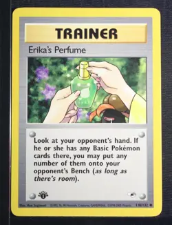 PSA 9 MINT 2000 Pokemon Gym Heroes #110 Erika's Perfume 1st Edition !!! - Image 3
