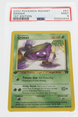 PSA 9 MINT 2000 Pokemon Team Rocket #57 Grimer 1st Edition !!! - Image 1