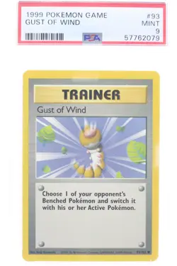 PSA 9 MINT 1999 Pokemon Game Base #93 Gust of Wind !!! - Image 1