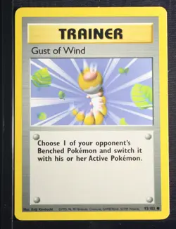PSA 9 MINT 1999 Pokemon Game Base #93 Gust of Wind !!! - Image 3