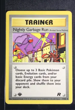 PSA 9 MINT 2000 Pokemon Team Rocket #77 Nightly Garbage Run 1st Edition !!! - Image 3