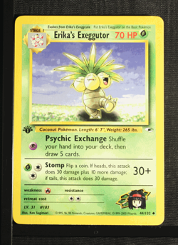 PSA 9 MINT 2000 Pokemon Gym Heroes #44 Erika's Exeggutor 1st Edition !!! - Image 3