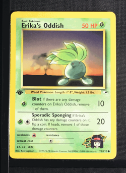 PSA 9 MINT 2000 Pokemon Gym Heroes #78 Erika's Oddish 1st Edition !!! - Image 3