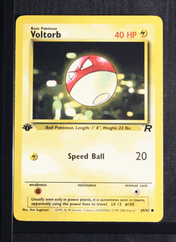 PSA 9 MINT 2000 Pokemon Team Rocket #69 Voltorb 1st Edition !!! - Image 3