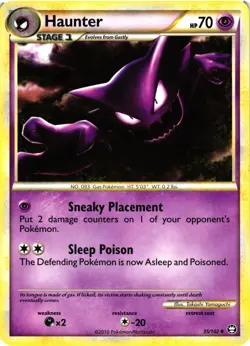Pokemon TCG Haunter 35/102 HS Triumphant MP - Image 1