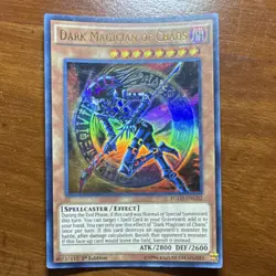 Yu-Gi-Oh! Dark Magician of Chaos YGLD-ENC02 Ultra Rare Holo Unlimited - Image 1