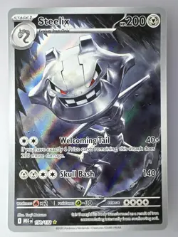STEELIX POKEMON CARD 150/132 MEGA EVOLUTIONS ILLUSTRATION RARE - Image 1