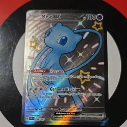 Pokemon Mew Ex Full Art Shiny Ultra Rare Holo 216/091 SV: Paldean Fates Card - Image 1