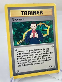 Giovanni 104/132 Gym Challenge Rare Trainer Pokemon Card - Moderately Played - Image 2