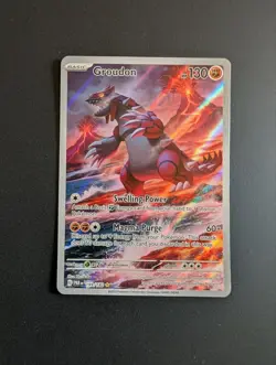 Groudon 199/182 Illustration Rare Card SV04 Paradox Rift 2023 Pokemon TCG - Image 1