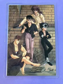 Yusuke Hiei Kurama YuYu Hakusho Card Laminate Card Japanese B-0393 F/S - Image 1