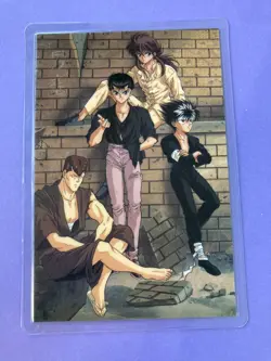 Yusuke Hiei Kurama YuYu Hakusho Card Laminate Card Japanese B-0393 F/S - Image 3
