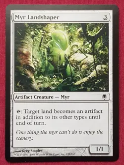 Magic The Gathering DARKSTEEL MYR LANDSHAPER artifact card MTG - Image 1