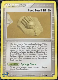 Root Fossil 92/100 Sandstorm Regular - Pokemon Card - Image 1