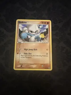 Meditite 55/106 Ex Emerald Common Pokemon Card TCG 2005 Nintendo - Image 1