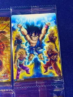 Dragon Ball Itajaga Card Lot x4 Sealed SS4 Gogeta Goku Golden Frieza Japan - Image 3