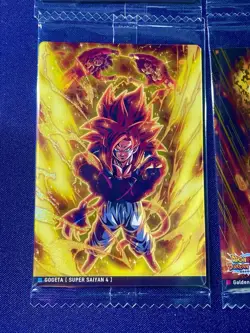 Dragon Ball Itajaga Card Lot x4 Sealed SS4 Gogeta Goku Golden Frieza Japan - Image 4