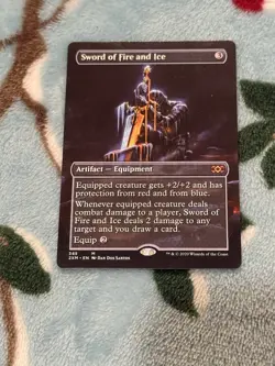 Sword of Fire and Ice (Borderless) Double Masters Regular - Image 1
