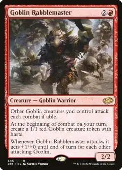 Goblin Rabblemaster Jumpstart 2022 NM MTG - Image 1