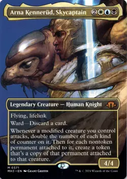 Arna Kennerud, Skycaptain BORDERLESS Modern Horizons 3 Magic MTG NM - Image 1