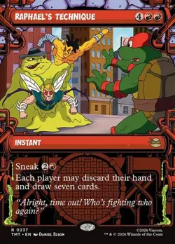 1x Raphael's Technique - Showcase NM Eng MTG - MTG TMNT - Image 1