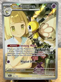 Journey Together Lillie's Ribombee 164/159 Illustration Rare Pokemon NM/M - Image 1