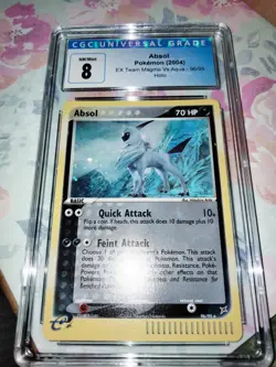 Pokemon EX Team Magma vs Team Aqua Absol 96/95 Secret Rare CGC 8 NM - Image 1