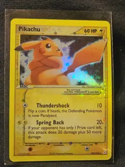 Pokemon Pikachu Star EX Holon Phantoms 2006 104/110 Ultra Rare Holo 60 HP Basic - Image 1