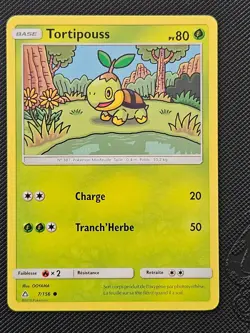 FRENCH TORTIPOUSS TURTWIG 7/156 C ULTRA PRISM POKEMON NM/M 2018 - Image 1