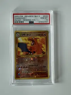 Charizard Promo Reverse Foil 2000 Pokemon Japanese Neo 2 PSA 10 Gem Mint #006 - Image 1